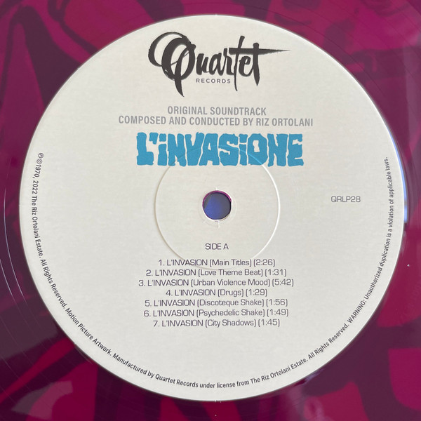 Riz Ortolani - L'Invasione (Original Motion Picture Soundtrack) | Quartet Records (QRLP28) - 4 Riz Ortolani - L'Invasione (Original Motion Picture Soundtrack) | Quartet Records (QRLP28) - 4