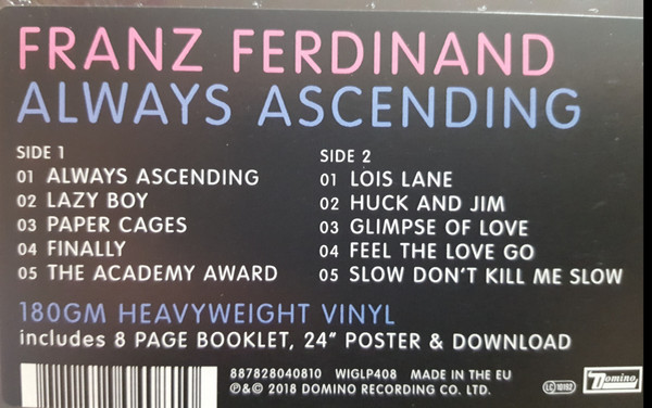 Franz Ferdinand - Always Ascending | Domino (WIGLP408) - 2