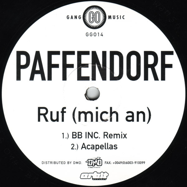 Paffendorf - Ruf (Mich An) | Gang Go Music (GG014) - 2 Paffendorf - Ruf (Mich An) | Gang Go Music (GG014) - 2