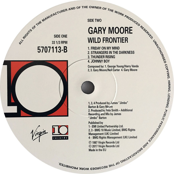 Gary Moore - Wild Frontier | Virgin (5707113) - 4