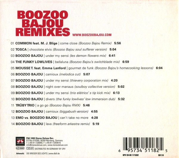 Boozoo Bajou - Remixes | Stereo Deluxe (SD118) - 2