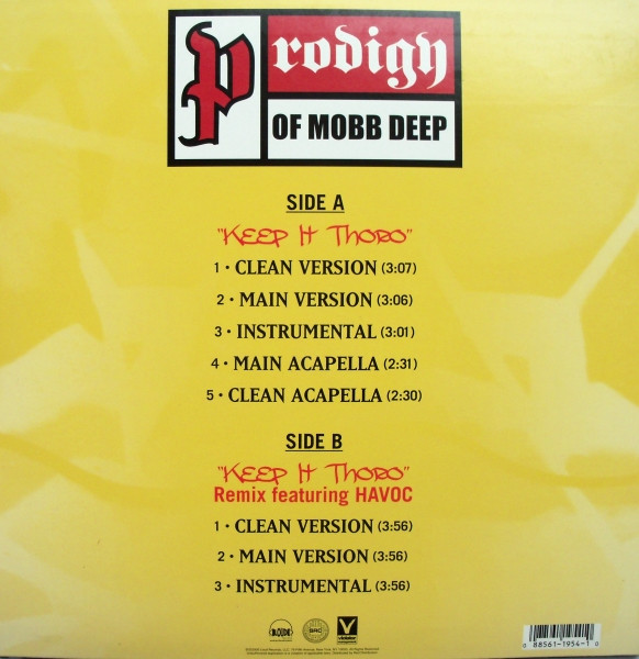 Prodigy - Keep It Thoro | Loud Records (LOUD 1954-1) - 2 Prodigy - Keep It Thoro | Loud Records (LOUD 1954-1) - 2