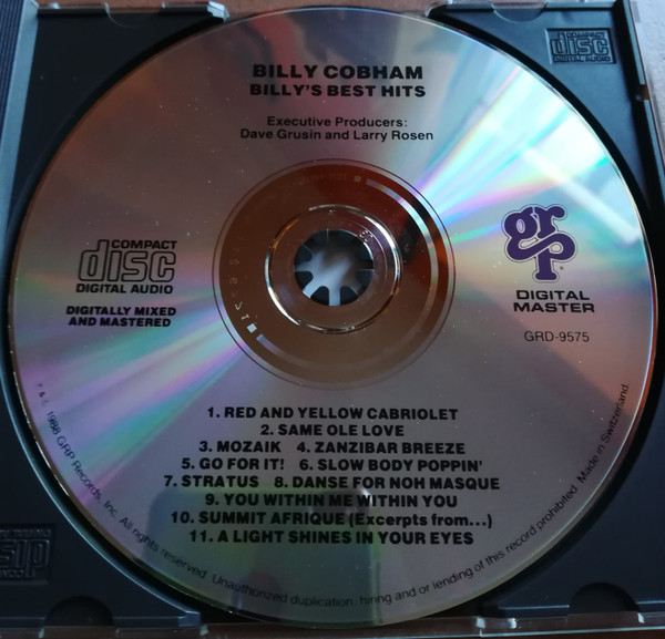 Billy Cobham - Billy's Best Hits | GRP (GRP-D-9575) - 3
