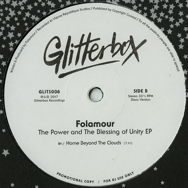 Folamour - The Power And The Blessing Of Unity EP | Glitterbox (GLITS008) - 2 Folamour - The Power And The Blessing Of Unity EP | Glitterbox (GLITS008) - 2