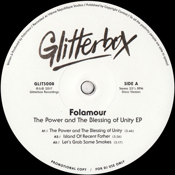 Folamour - The Power And The Blessing Of Unity EP | Glitterbox (GLITS008)