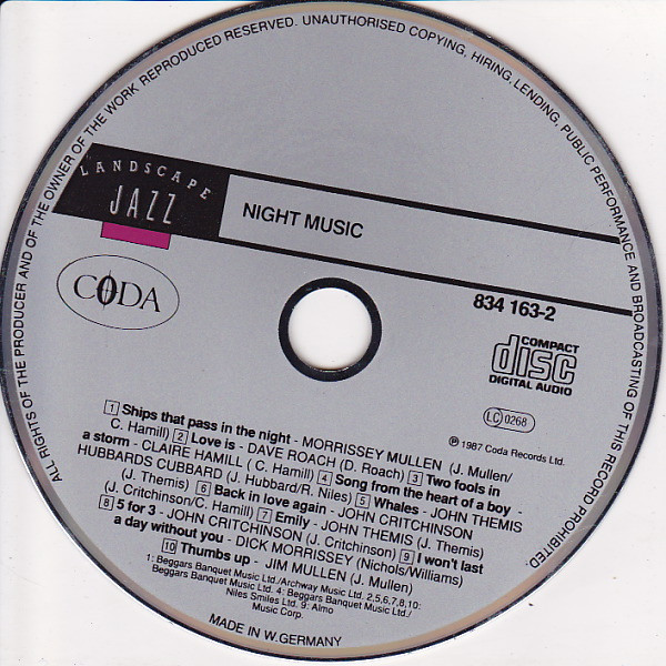 Various - Night Music | Coda Records (834 163-2) - 4