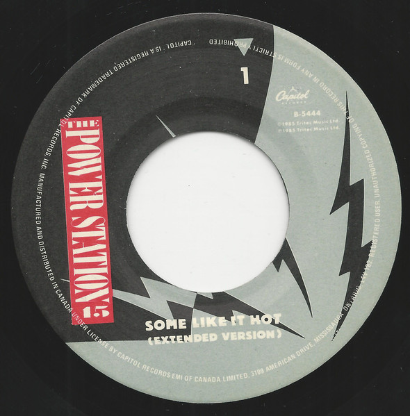 The Power Station - Some Like It Hot (7") [Vinyl] | Capitol Records (B-5444) - 3
