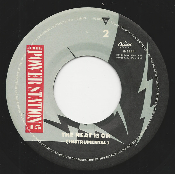The Power Station - Some Like It Hot (7") [Vinyl] | Capitol Records (B-5444) - 4
