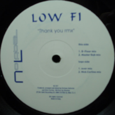 Low Fi - Thank You RMX | No Label (NL 017)