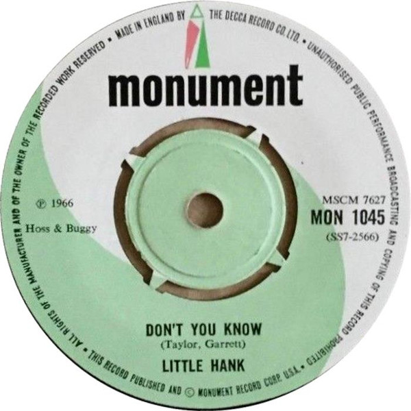Little Hank - Mister Bang Bang Man | Monument (MON 1045) - main