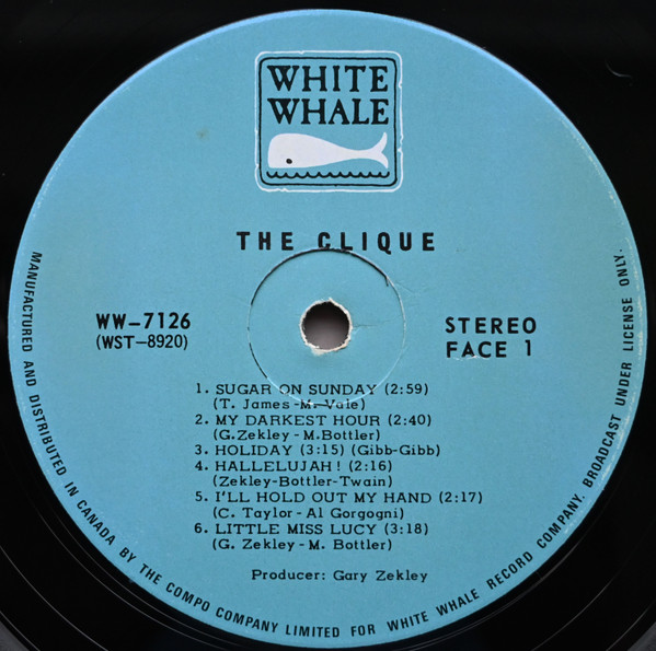 The Clique - The Clique [Vinyl] | White Whale (WW-7126) - 3