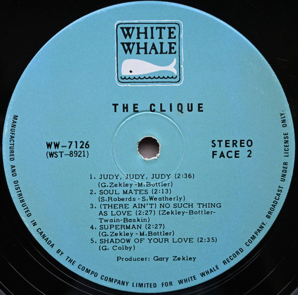 The Clique - The Clique [Vinyl] | White Whale (WW-7126) - 4