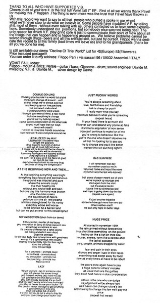 Vomit Fall - At The Beginning Now And Then... | View Beyond Records (none) - 3