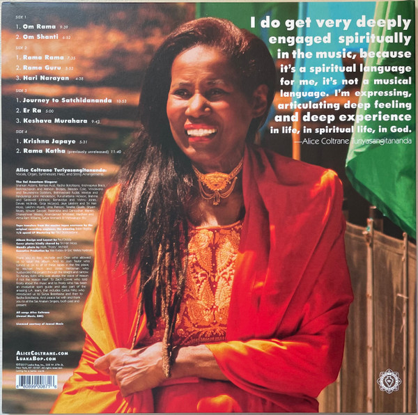 Alice Coltrane - World Spirituality Classics 1: The Ecstatic Music Of Alice Coltrane Turiyasangitananda | Luaka Bop (6 80899 8087-1-6) - 3