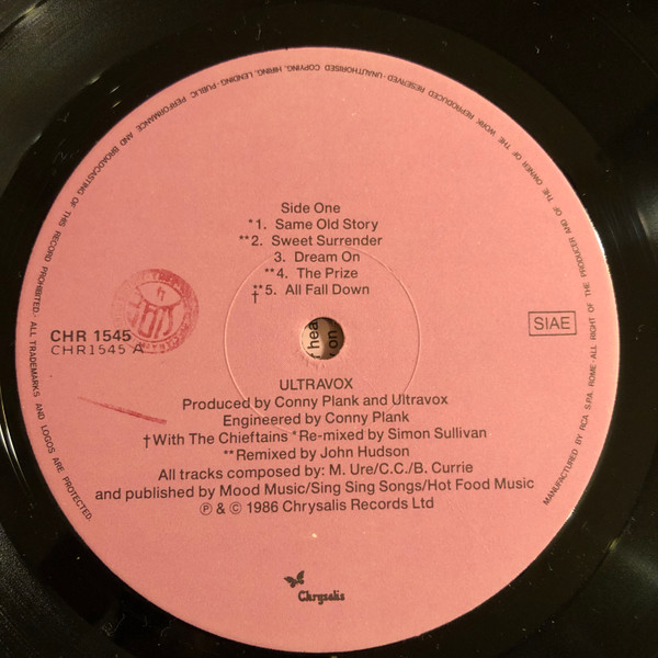 Ultravox - U-Vox | Chrysalis (CHR 1545) - 3 Ultravox - U-Vox | Chrysalis (CHR 1545) - 3