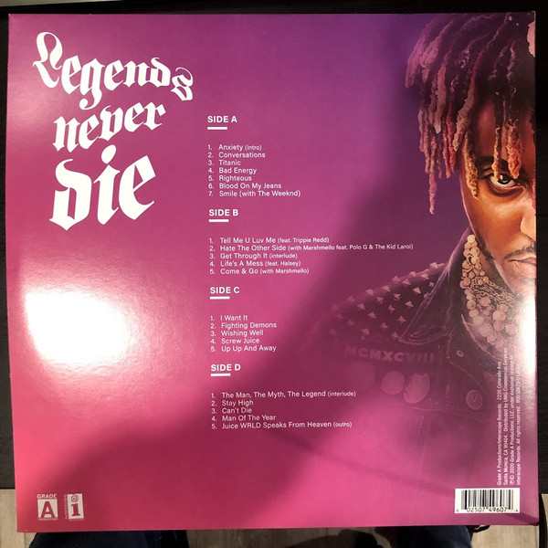 Juice WRLD - Legends Never Die | Grade A Productions (B0032670-01JK02) - 2