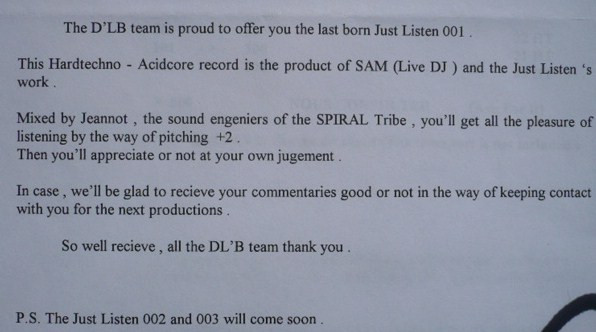 Sam - Msmodulation | Just Listen Records (JLR 001) - 3 Sam - Msmodulation | Just Listen Records (JLR 001) - 3