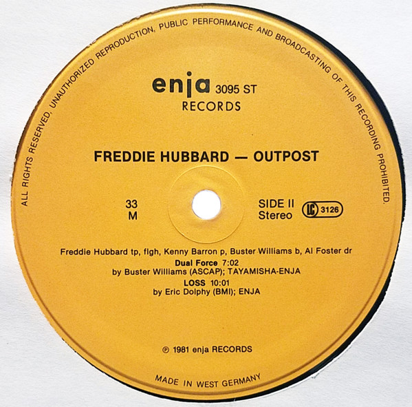 Freddie Hubbard - Outpost | Enja Records (enja 3095) - 4 Freddie Hubbard - Outpost | Enja Records (enja 3095) - 4