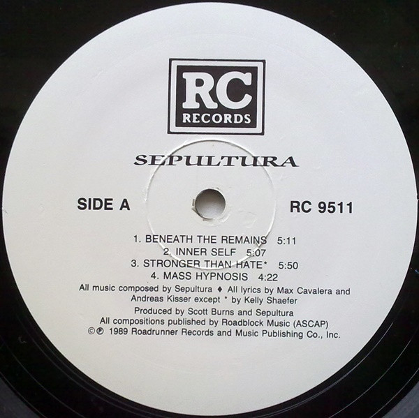 Sepultura - Beneath The Remains | R/C Records (RC 9511) - 4