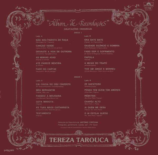 Tereza Tarouca - Album De Recordações | Polydor (823 889-1) - 4