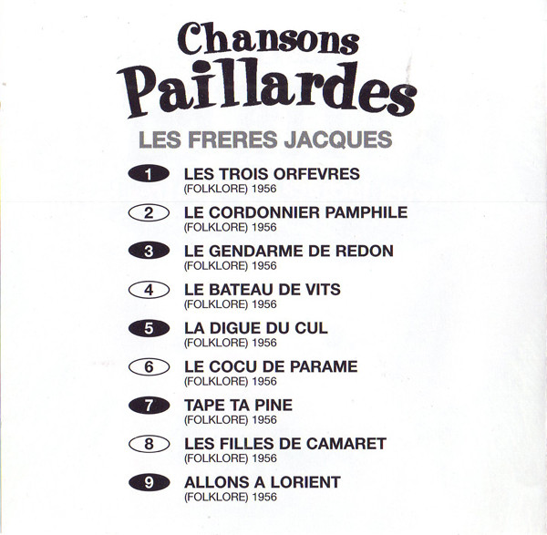 Les Frères Jacques - Les Quatre Barbus - Chansons Paillardes | The Intense Music (231080-205) - 3 Les Frères Jacques - Les Quatre Barbus - Chansons Paillardes | The Intense Music (231080-205) - 3
