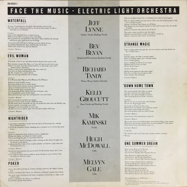 Electric Light Orchestra - Face The Music | United Artists Records (28.459 - I) - 4