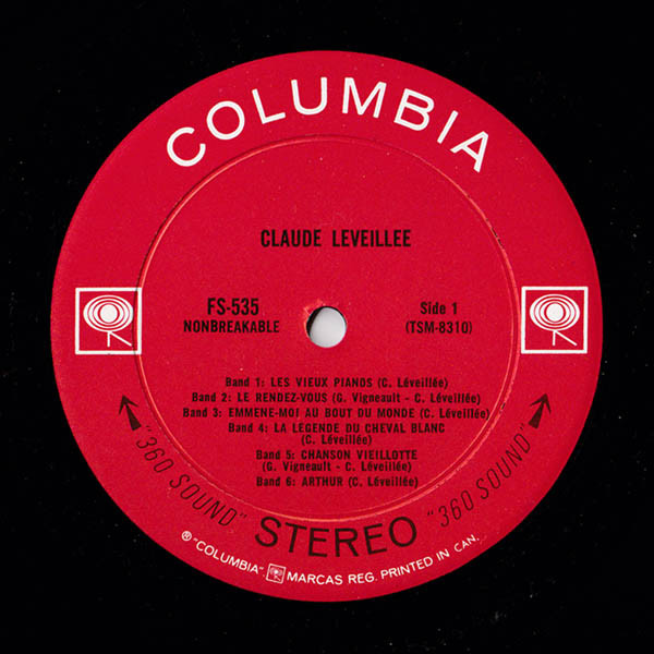 Claude Léveillée - Claude Léveillée | Columbia (FS-535) - 3 Claude Léveillée - Claude Léveillée | Columbia (FS-535) - 3