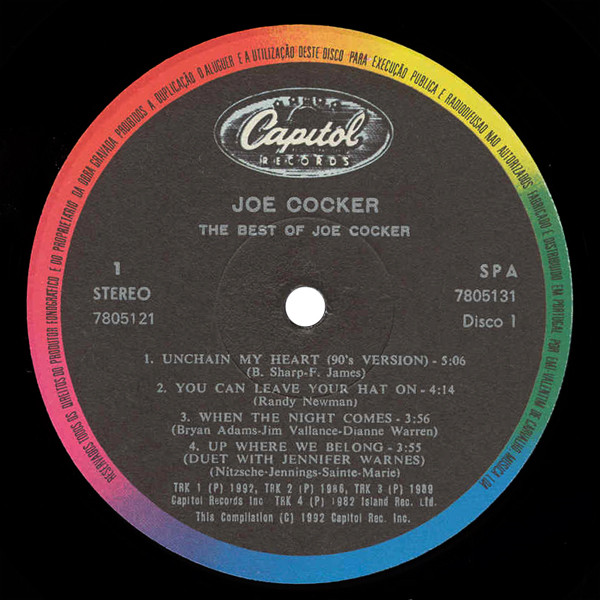 Joe Cocker - The Best Of Joe Cocker | Capitol Records (0777 7 80512 1 3)