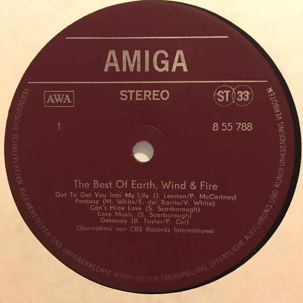 Earth, Wind & Fire - The Best Of Earth, Wind & Fire | AMIGA (8 55 788) - 2 Earth, Wind & Fire - The Best Of Earth, Wind & Fire | AMIGA (8 55 788) - 2