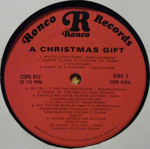 Various - A Christmas Gift | Ronco (CSPS 812) - 3