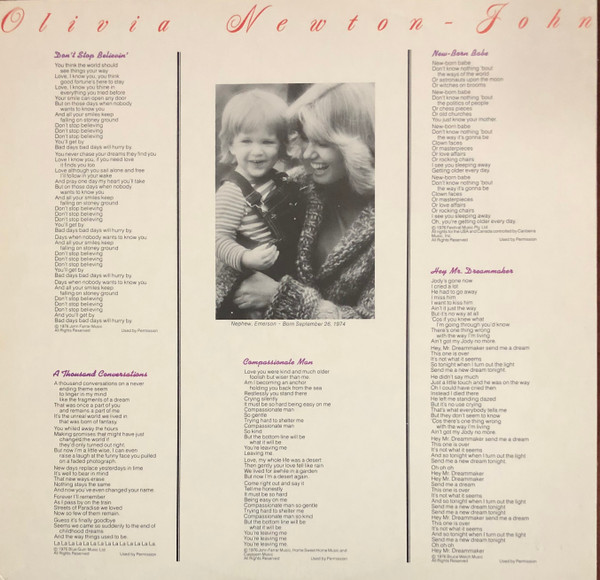 Olivia Newton-John - Don't Stop Believin' | MCA Records (MCA-2223) - 3