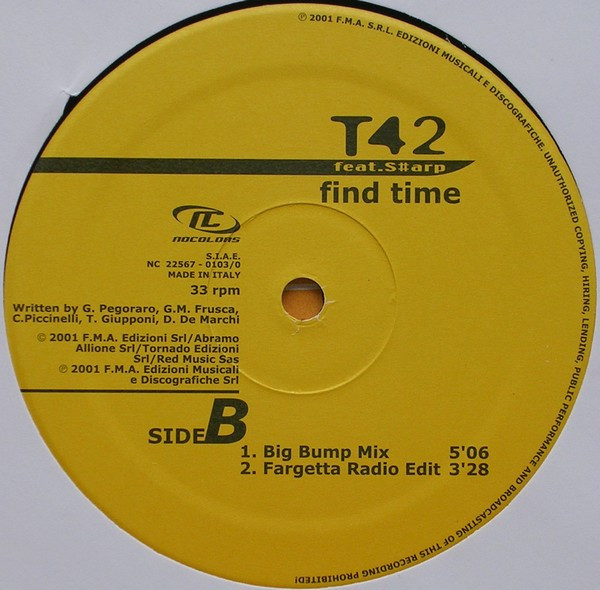 T42 Feat. Sharp - Find Time | No Colors (NC 22567-0103/0) - 4 T42 Feat. Sharp - Find Time | No Colors (NC 22567-0103/0) - 4
