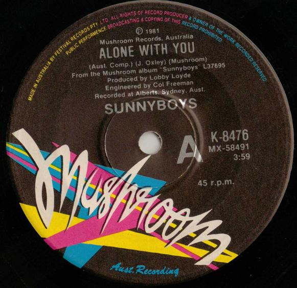 Sunnyboys - Alone With You | Mushroom (K-8476) - 3 Sunnyboys - Alone With You | Mushroom (K-8476) - 3