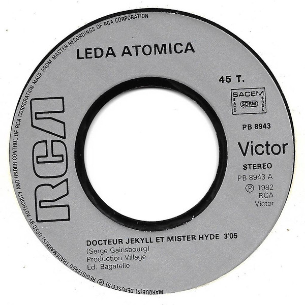 Leda Atomica - Docteur Jekyll Et Mister Hyde | RCA (PB 8943) - 3 Leda Atomica - Docteur Jekyll Et Mister Hyde | RCA (PB 8943) - 3