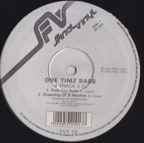 One Timz Bass - 4 Track E.P. | Final Vinyl (FVT 13) - main One Timz Bass - 4 Track E.P. | Final Vinyl (FVT 13) - main