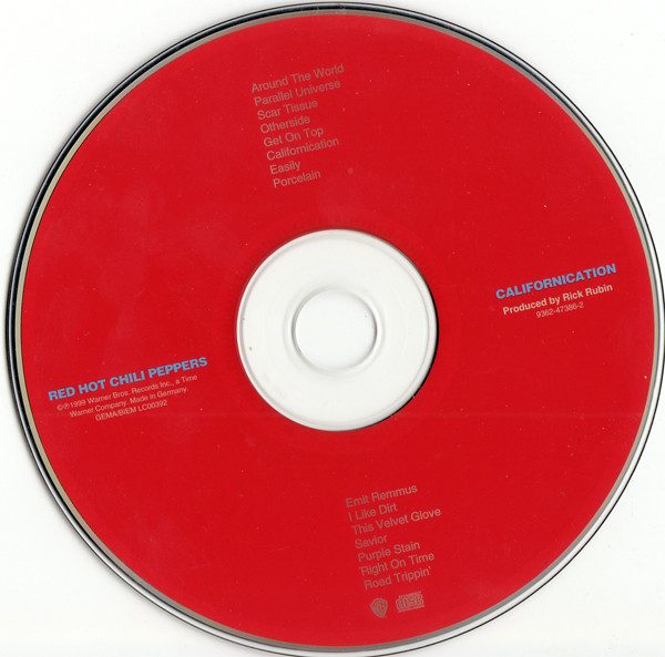 Red Hot Chili Peppers - Californication | Warner Bros. Records (9362-47386-2) - 3 Red Hot Chili Peppers - Californication | Warner Bros. Records (9362-47386-2) - 3