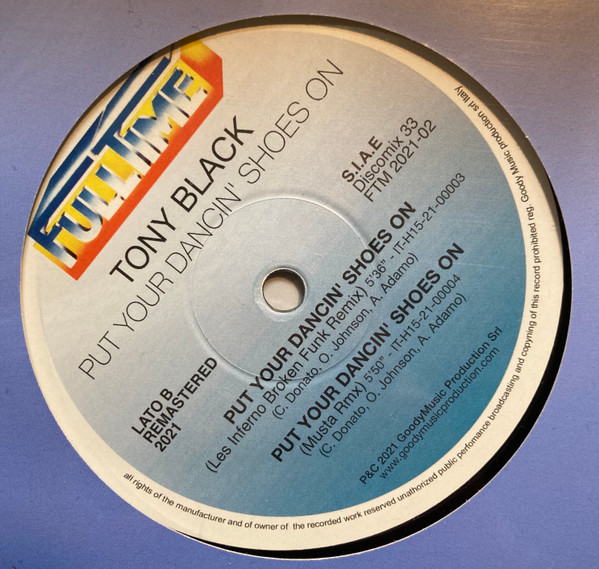 Tony Black - Put Your Dancin' Shoes On | Full Time Records (FTM 2021-02) - 2 Tony Black - Put Your Dancin' Shoes On | Full Time Records (FTM 2021-02) - 2