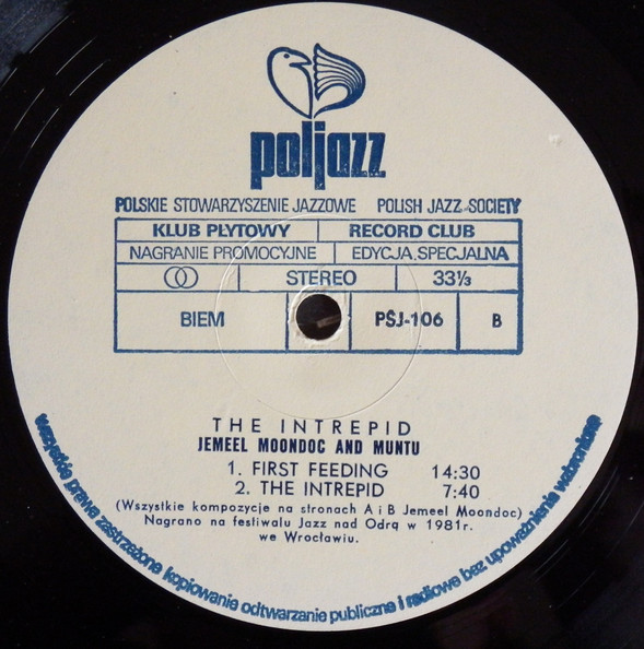 Jemeel Moondoc & Muntu - The Intrepid Live In Poland | PolJazz (PSJ-106) - 4 Jemeel Moondoc & Muntu - The Intrepid Live In Poland | PolJazz (PSJ-106) - 4