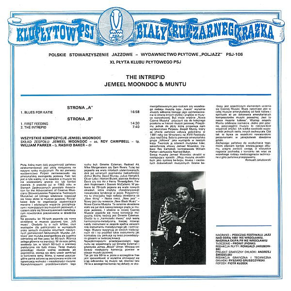 Jemeel Moondoc & Muntu - The Intrepid Live In Poland | PolJazz (PSJ-106) - 2