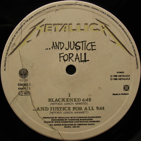 Metallica - ...And Justice For All | Vertigo (836062-1) - 3