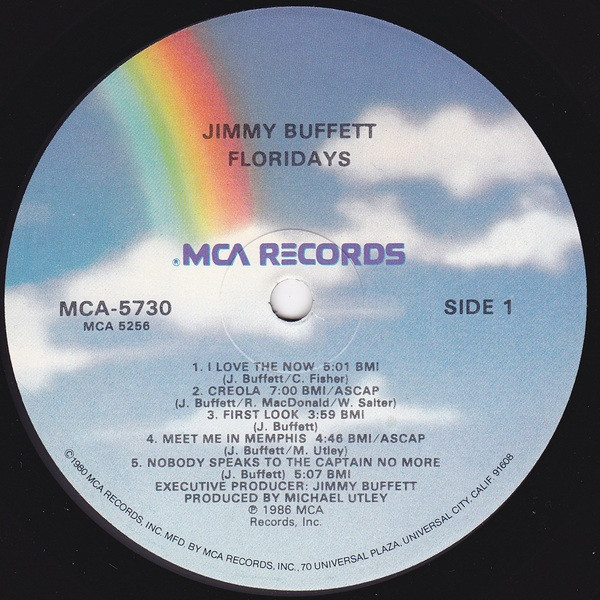 Jimmy Buffett - Floridays | MCA Records (MCA-5730) - 3