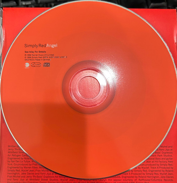 Simply Red - Angel | EastWest (EW074CD1) - 3