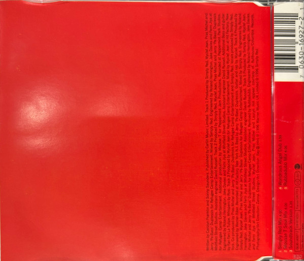 Simply Red - Angel | EastWest (EW074CD1) - 2