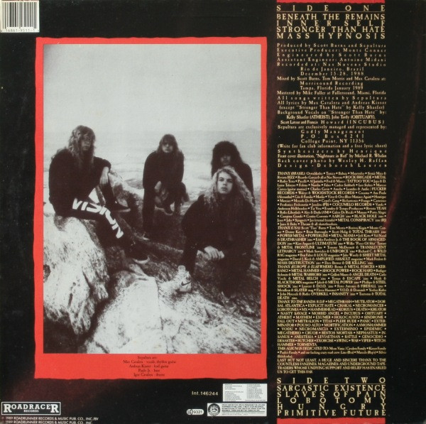 Sepultura - Beneath The Remains | Roadracer Records (RO9511-1) - 2