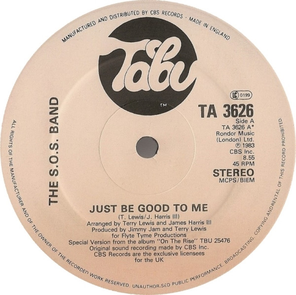 The S.O.S. Band - Just Be Good To Me | Tabu Records (TA 3626) - 2 The S.O.S. Band - Just Be Good To Me | Tabu Records (TA 3626) - 2