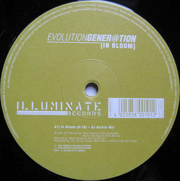 Evolution Generation - In Bloom | Illuminate Records (ILLUM9903/7) - main Evolution Generation - In Bloom | Illuminate Records (ILLUM9903/7) - main