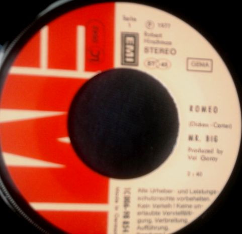 Mr Big - Romeo | EMI (1C 006-98 854) - 4