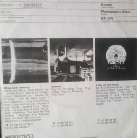 Mr Big - Romeo | EMI (1C 006-98 854) - 2