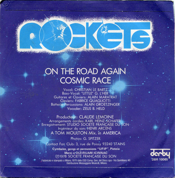 Rockets - On The Road Again | Derby (DBR 10065) - 2