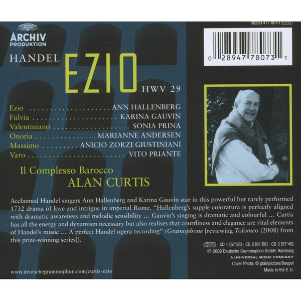 Georg Friedrich Händel - Ann Hallenberg • Karina Gauvin • Sonia Prina • Anicio Zorzi Giustiniani • Vito Priante • Marianne E. Andersen • Il Complesso Barocco • Alan Curtis - Ezio | Archiv Produktion (477 8073) - 2
